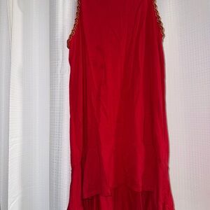 Elegant Red Sleeveless Dress medium